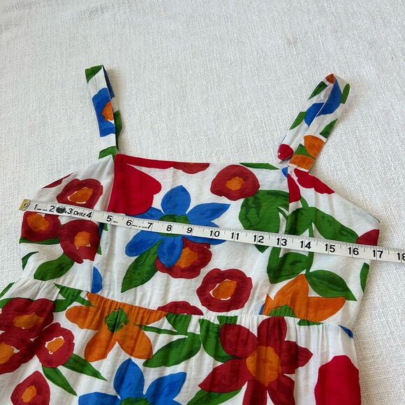 Skies Are Blue Floral Maxi Dress Womens Small Multicolor Rayon Blend Spring - Picture 8 of 13